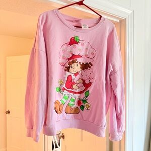 Vintage Strawberry Shortcake Pink Graphic Sweatshirt